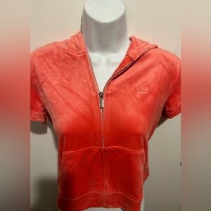 NWT Juicy By Juicy Couture Lightweight Womens Juniors Track Jacket poppy small